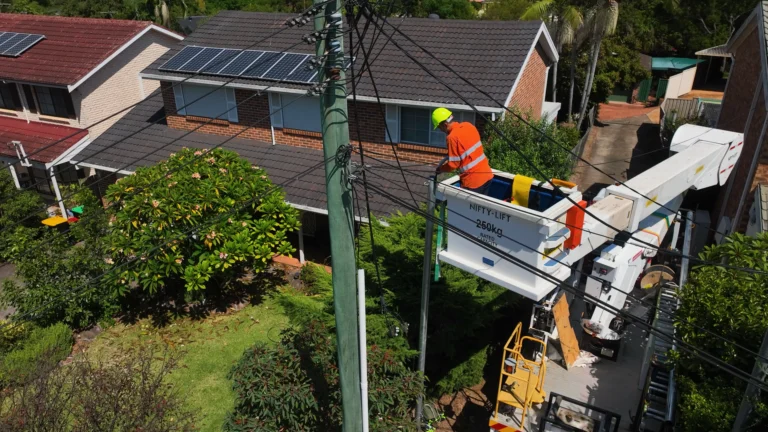 Overhead Powerline Installation