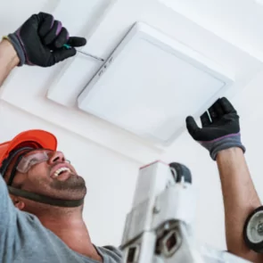 Light-and-ceiling-fan-installation