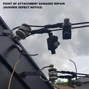 Point-of-attachment-damage
