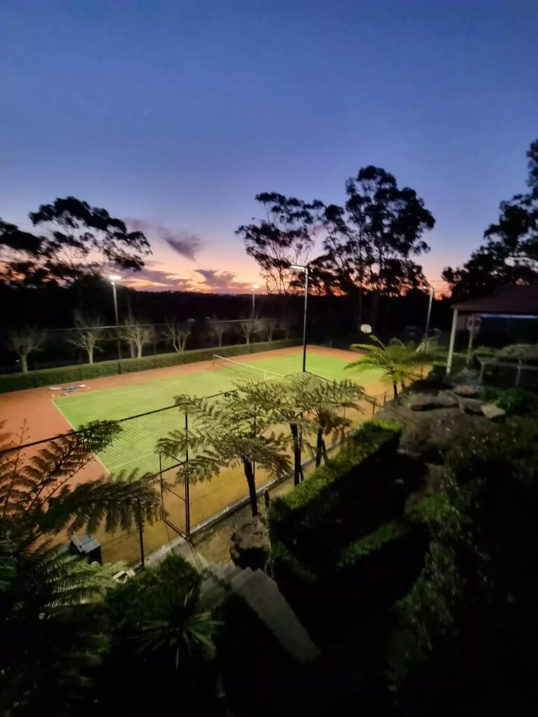 Lighting Installation for Tennis Court