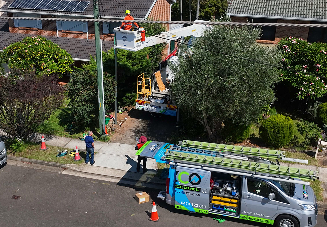 Install Private Power Poles